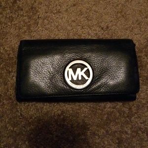 Michael Kors black leather wallet